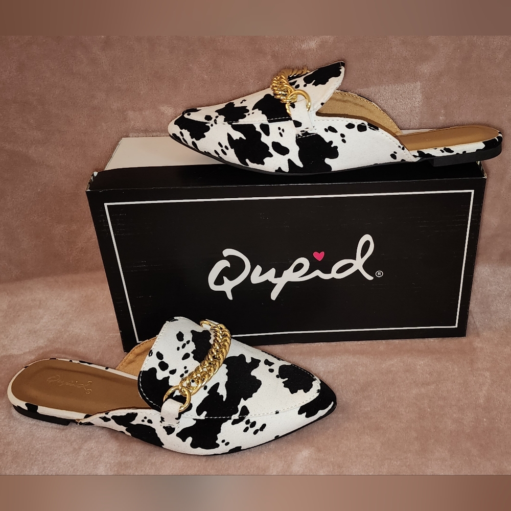 WOMENS CALF SUEDE FLAT